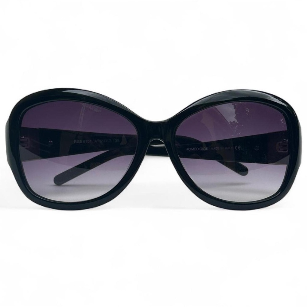 YTK Romeo Gigli Italian designer sunglasses Black Butterfly - Picture 2 of 8